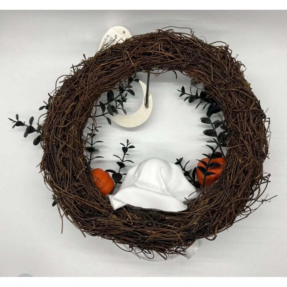 Target Bullseye Halloween 2024 ~ Ghost Wreath Window Door Hanging Decor 9